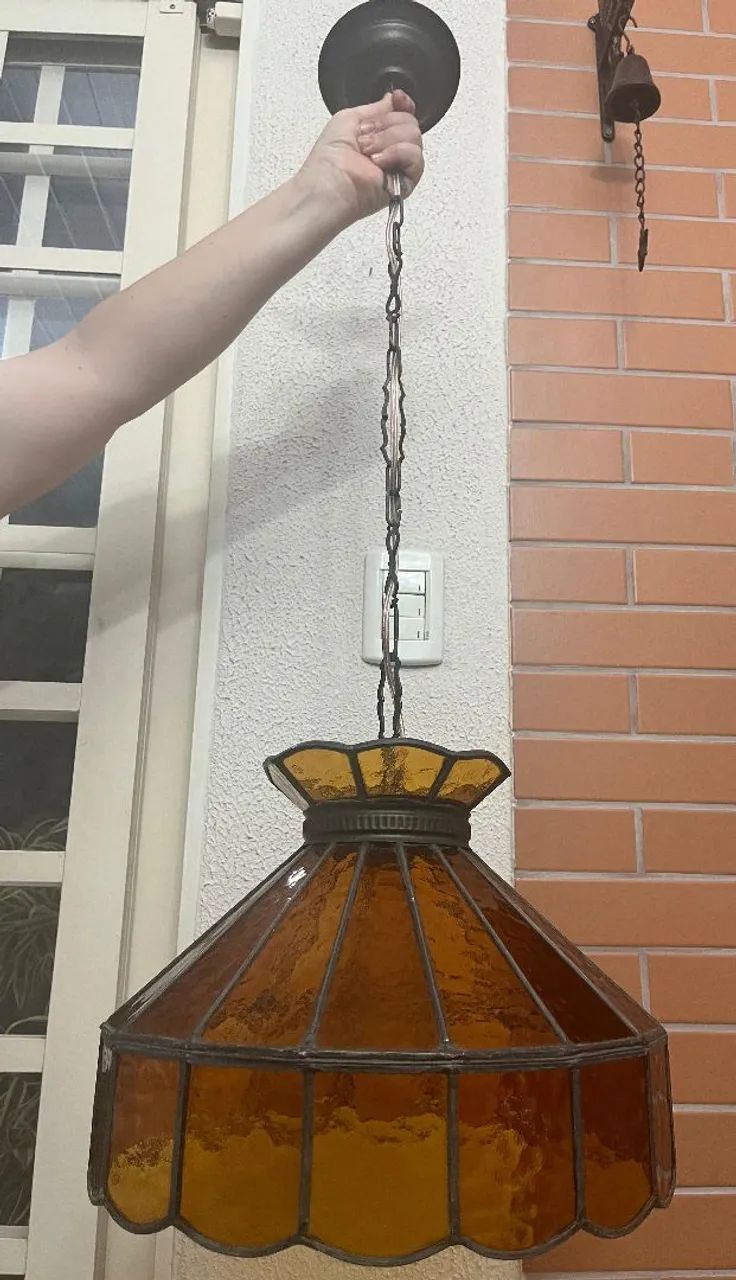 Lustre antigo vitral