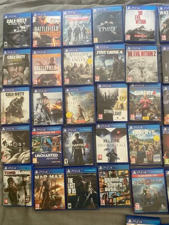 Lote de 40 jogos PS4 - Diversos gêneros e condições - Foto 2