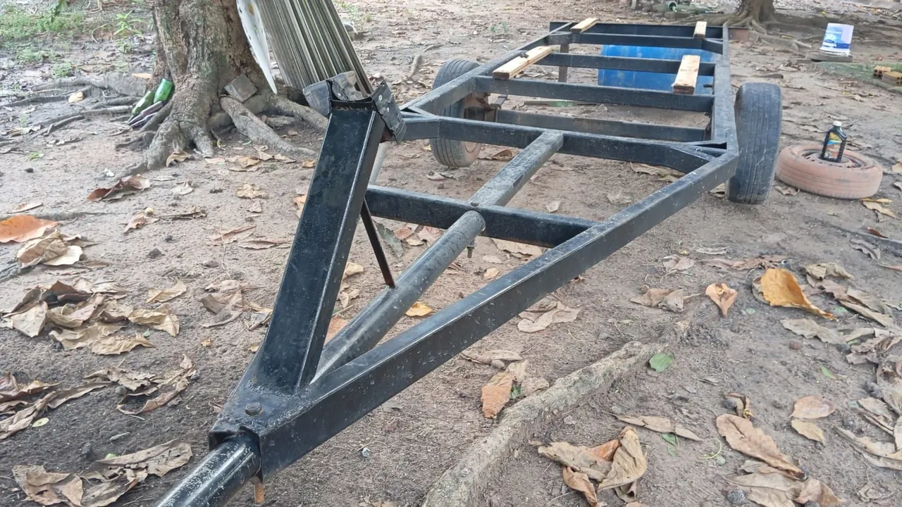 Carreta para canoa de alumínio