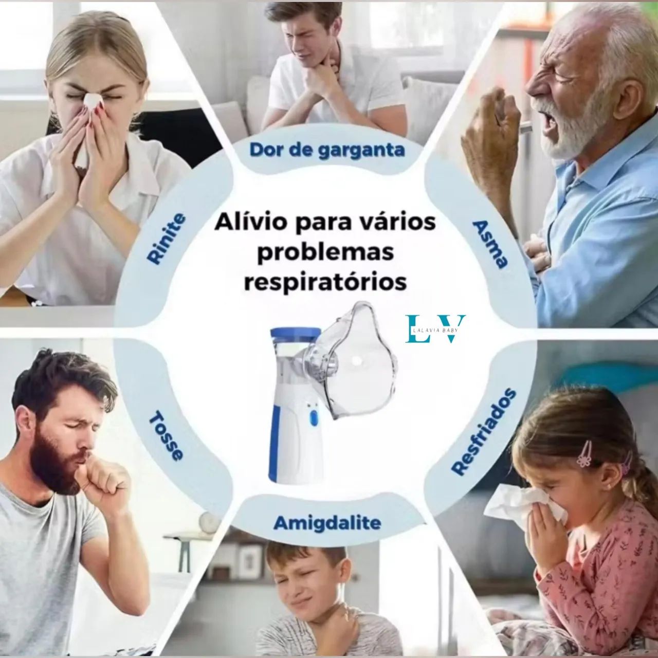 Nebulizador Portátil Mini Inalador Silencioso Ultra-sônico  - Foto 6