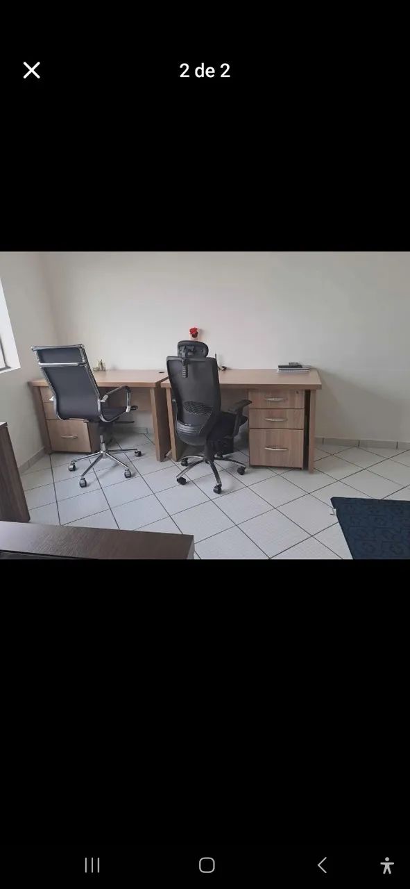 Mesa de escritório com gaveteiro - Foto 2