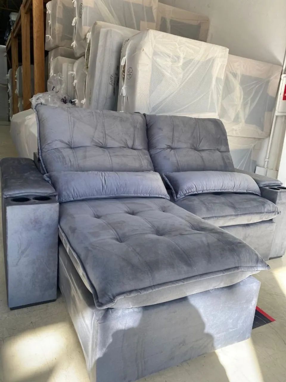 SOFÁ 2.50M EXPLOSÃO DE BELEZA PAGUE NA ENTREGA  - Foto 4