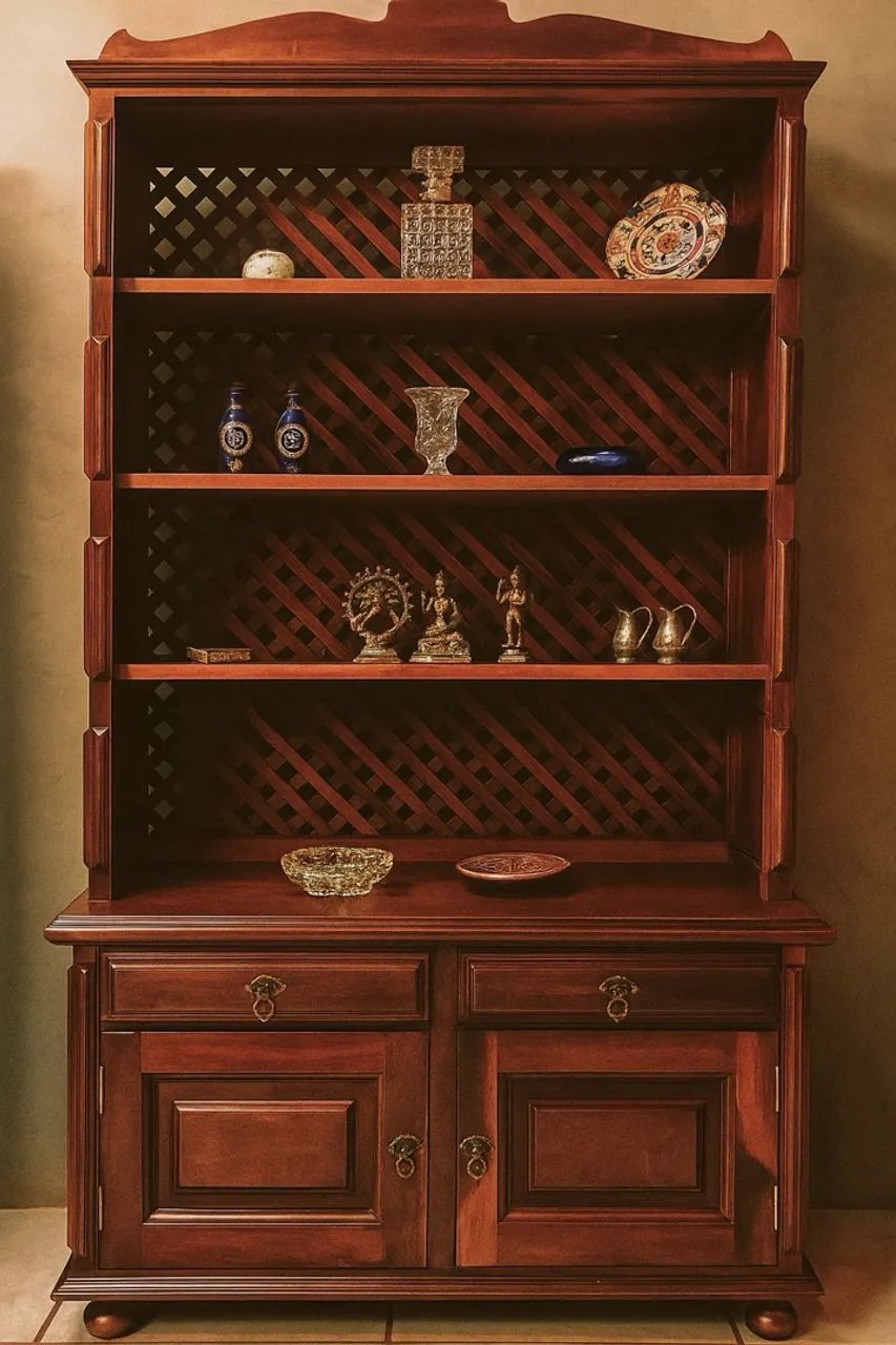 Estante em Madeira Imbuia Maciça - Relíquia Rústica e Clássica