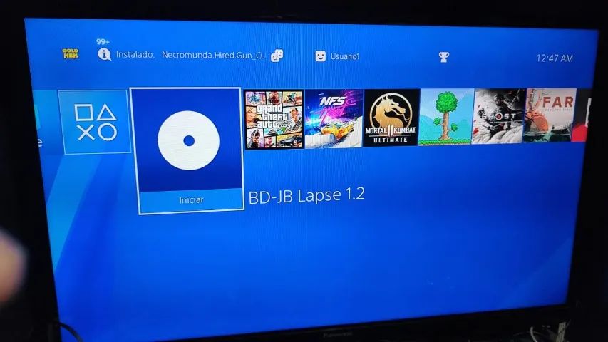 PS4 L2 DESBLOQUEADO NA 12.02 HD-1TB CHEIO DE JOGOS 1 CONTROLE E CABOS - Foto 5