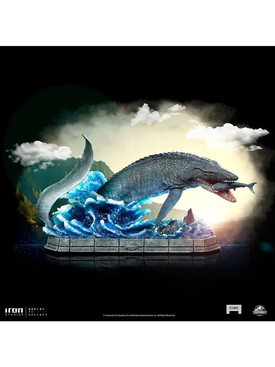 10 Estátuas Jurassic Park Series Icons Iron Studios - Foto 4