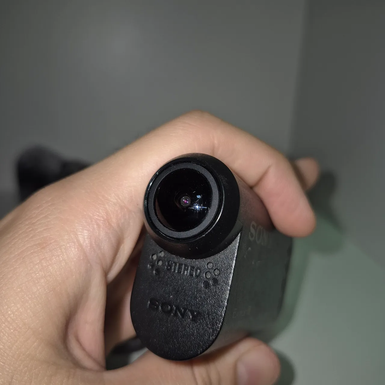 Câmera Sony com caixa à prova d'água