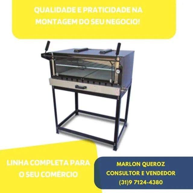 Forno de Pizza com Pedra Refratária Cristal Aço 
