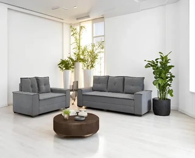 Conjunto de Sofá 2 e 3 Lugares London