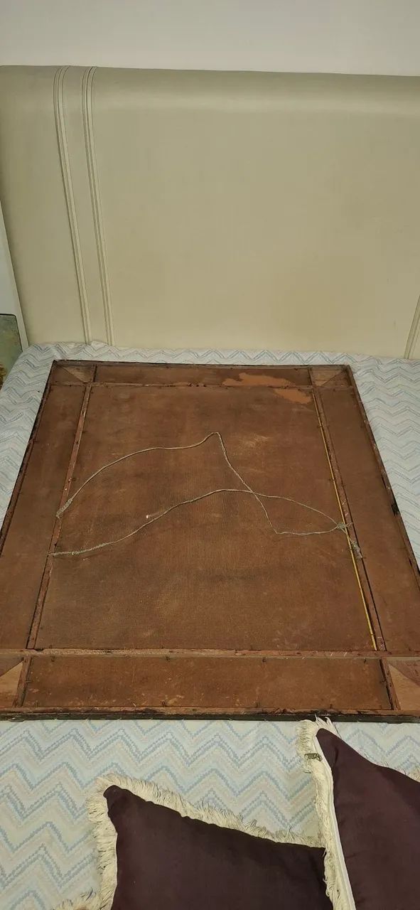 Espelho de madeira com moldura trabalhada bisotado  - Foto 5
