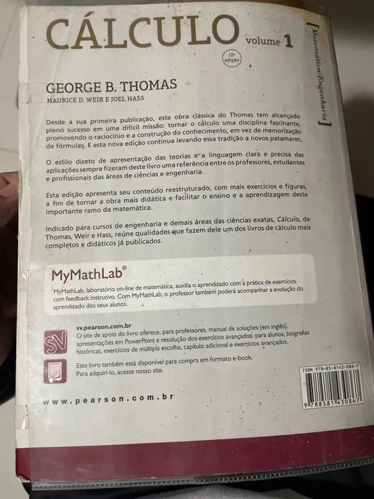 Cálculo - Volume 1 - 12ª Edição - Foto 2