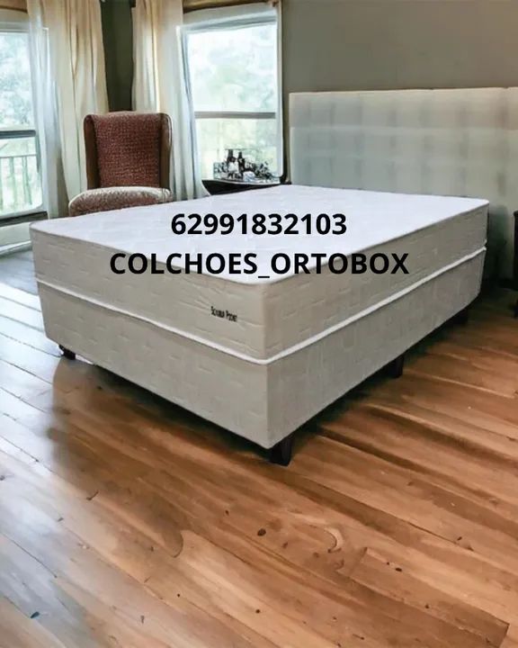 Base e Colchão Super king de molas ensacadas 193x203x66