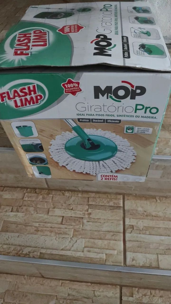   CHEGA DE SOFRÊNCIA PARA LIMPAR CASA!!MOP GIRATÓRIO PRO , FLASH LIMP - Foto 5