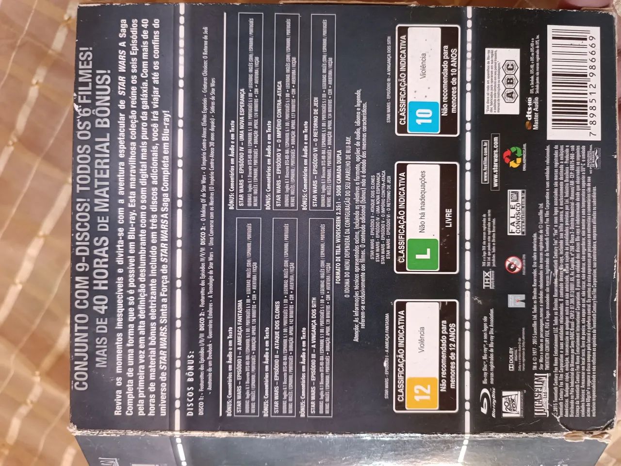Coleção Blu-Ray Star Wars 12 discos - Foto 3