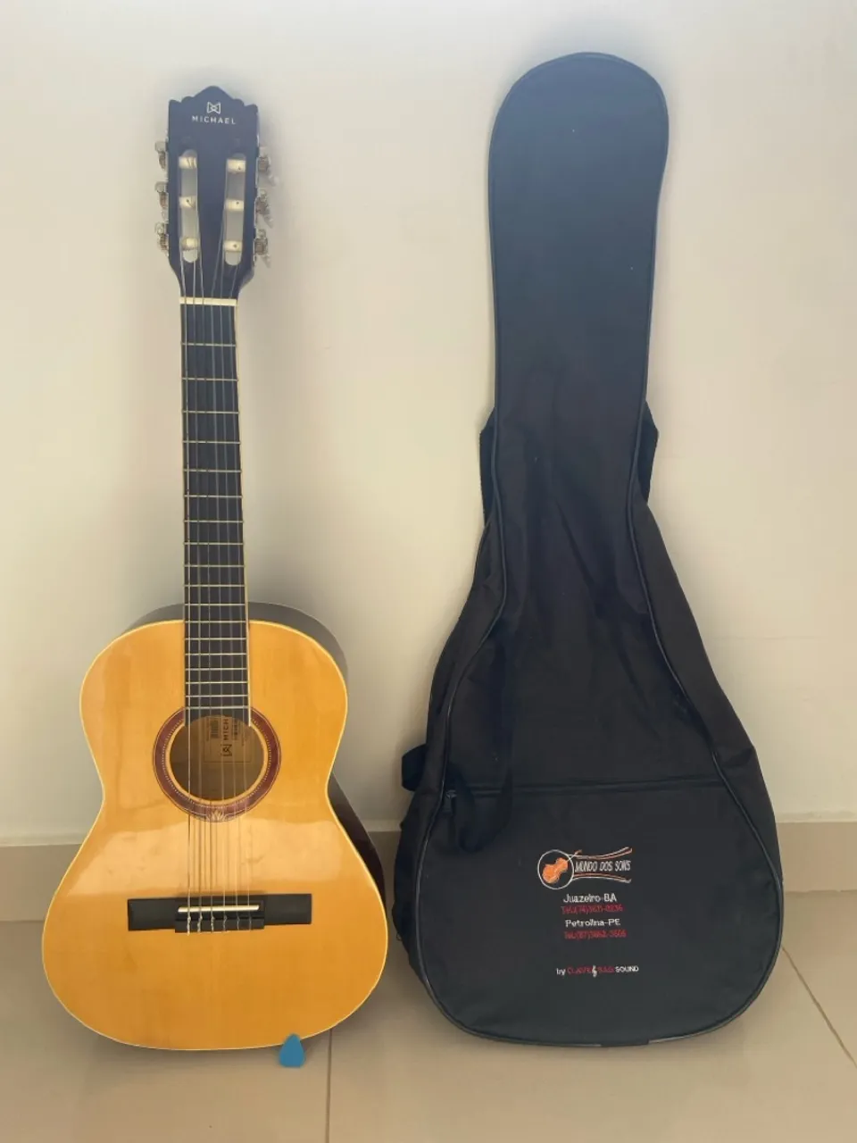 Violão Michael Clássico + Capa - Ótimo Estado
