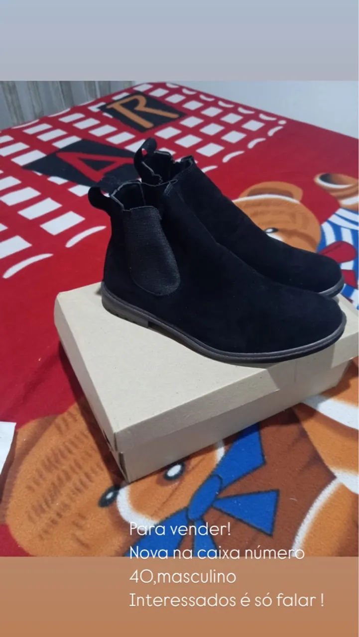 Bota Masculina Preta - Número 40