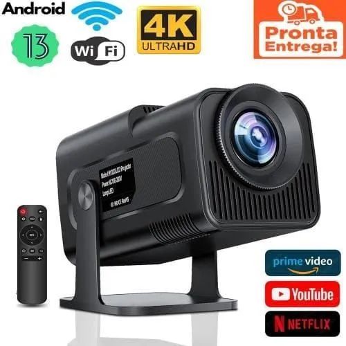 Projetor 4k Ultra Hd Hy320 Smart Wi-fi 6<br>Bluetooth Android
