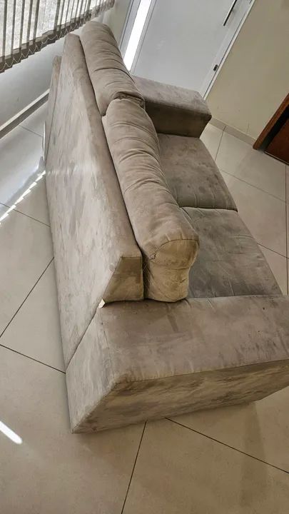 Sofá de 2 lugares em Suede - Foto 4