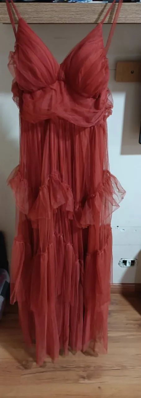 Vestido festa terra cota, - Foto 2