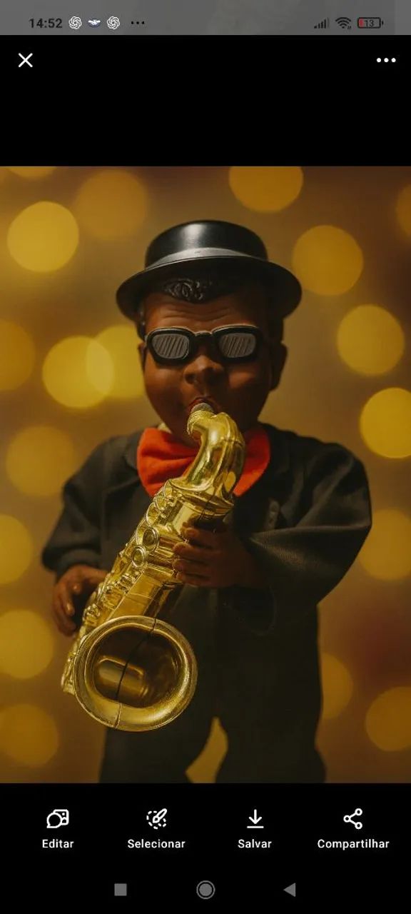 BONECO QUE DANÇA E TOCA JAZZ - Foto 2