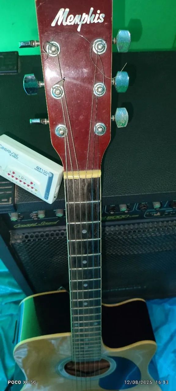 Violão elétrico mais caixa amplificada. - Foto 2