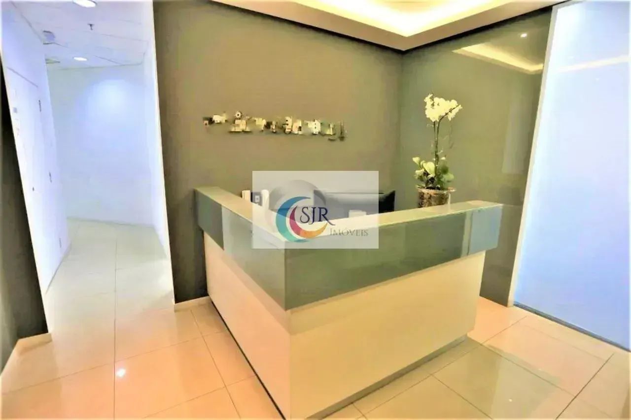 Andar comercial com 413 m² de área útil, MOBILIADO, recepção, piso elevado parte em carpet - Foto 3