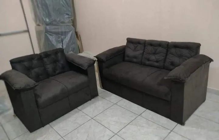 QUEIMA DE ESTOQUE SOFÁ 3E2 LUGARES PAGAMENTO NA ENTREGA. - Foto 2
