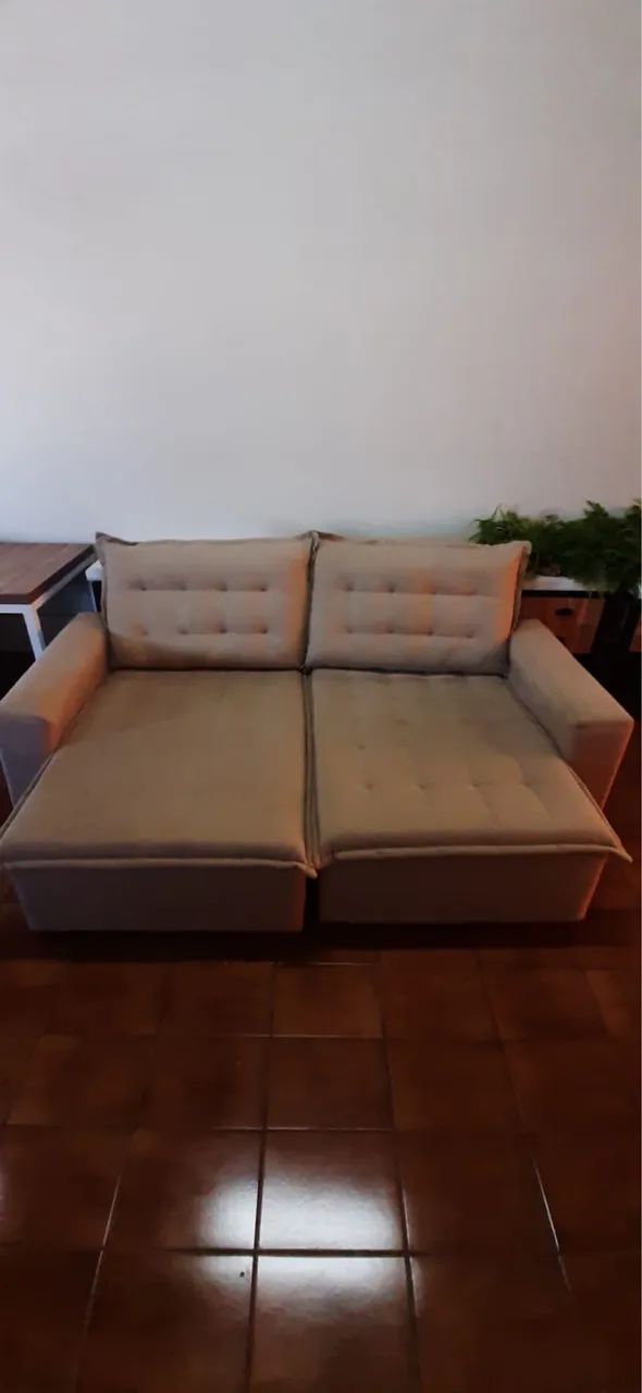  Sofá retrátil 2 lugares 2,13m conservado  - Foto 2