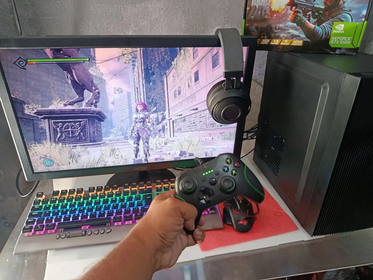 PC GAMER TOP COMPLETO SUPER RÁPIDO - Foto 3