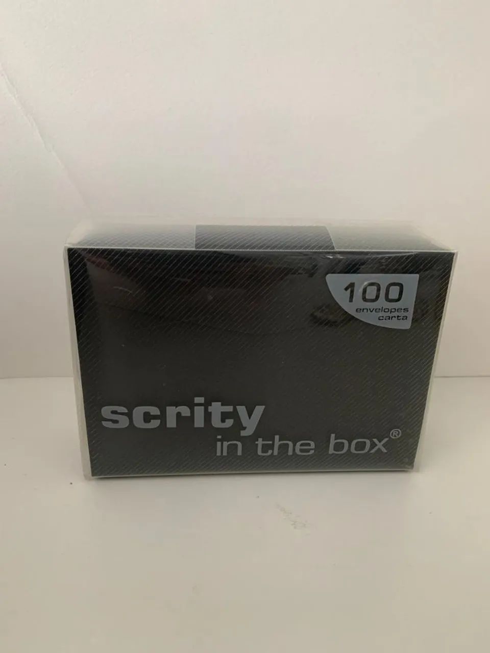 Caixa envelope scripty preto - 114x162mm - 100unid