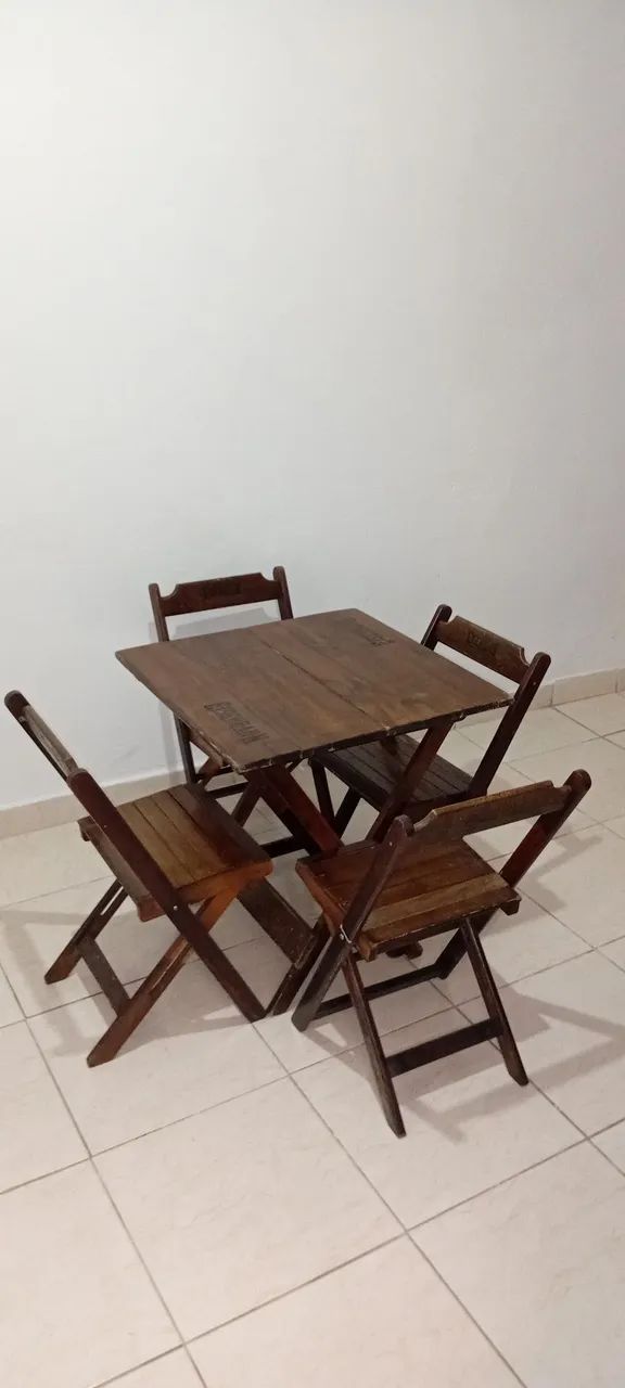 Mesa C/ 4 Cadeiras Dobráveis  - Foto 2