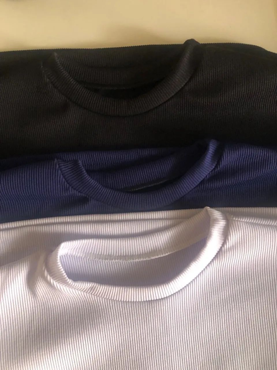 Camisa canelada tamanho P - Foto 2