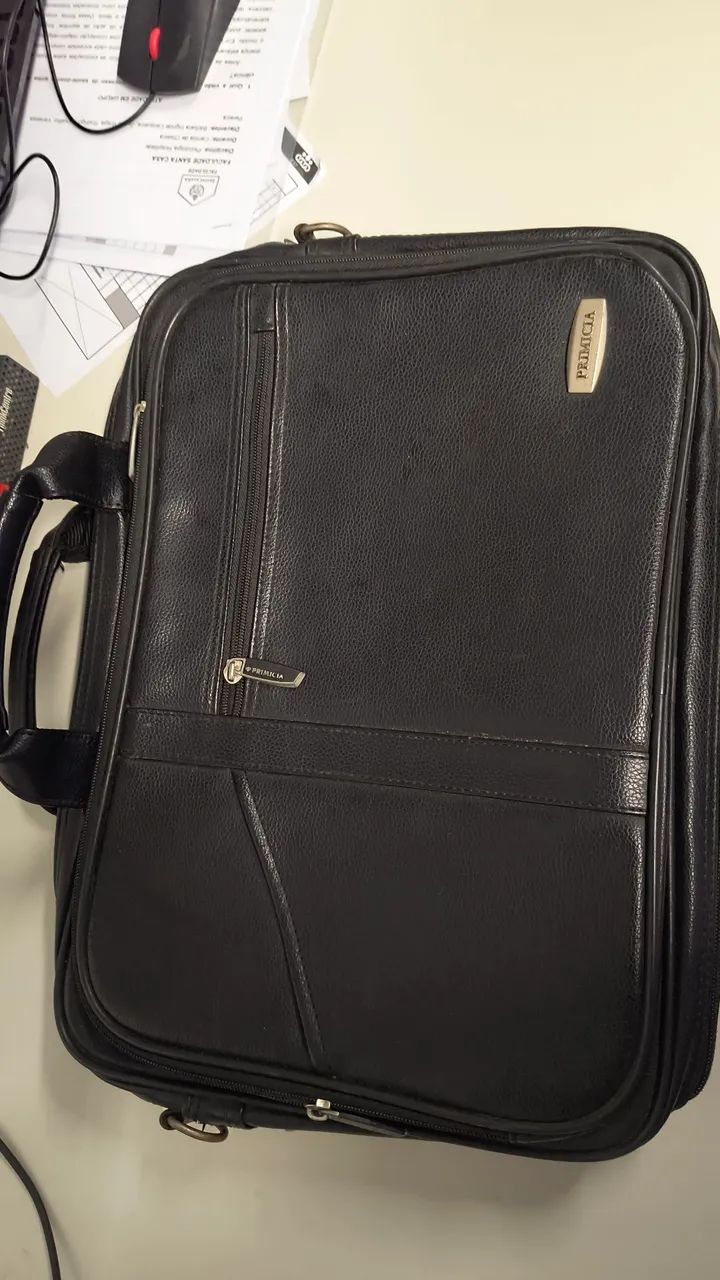 Pasta executiva de couro para notebook primícia 
