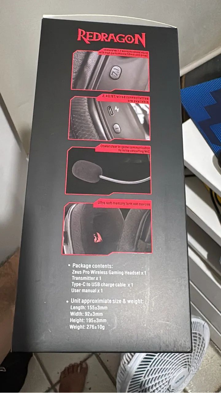 Headset Zeus Pro da Redragon  - Foto 4