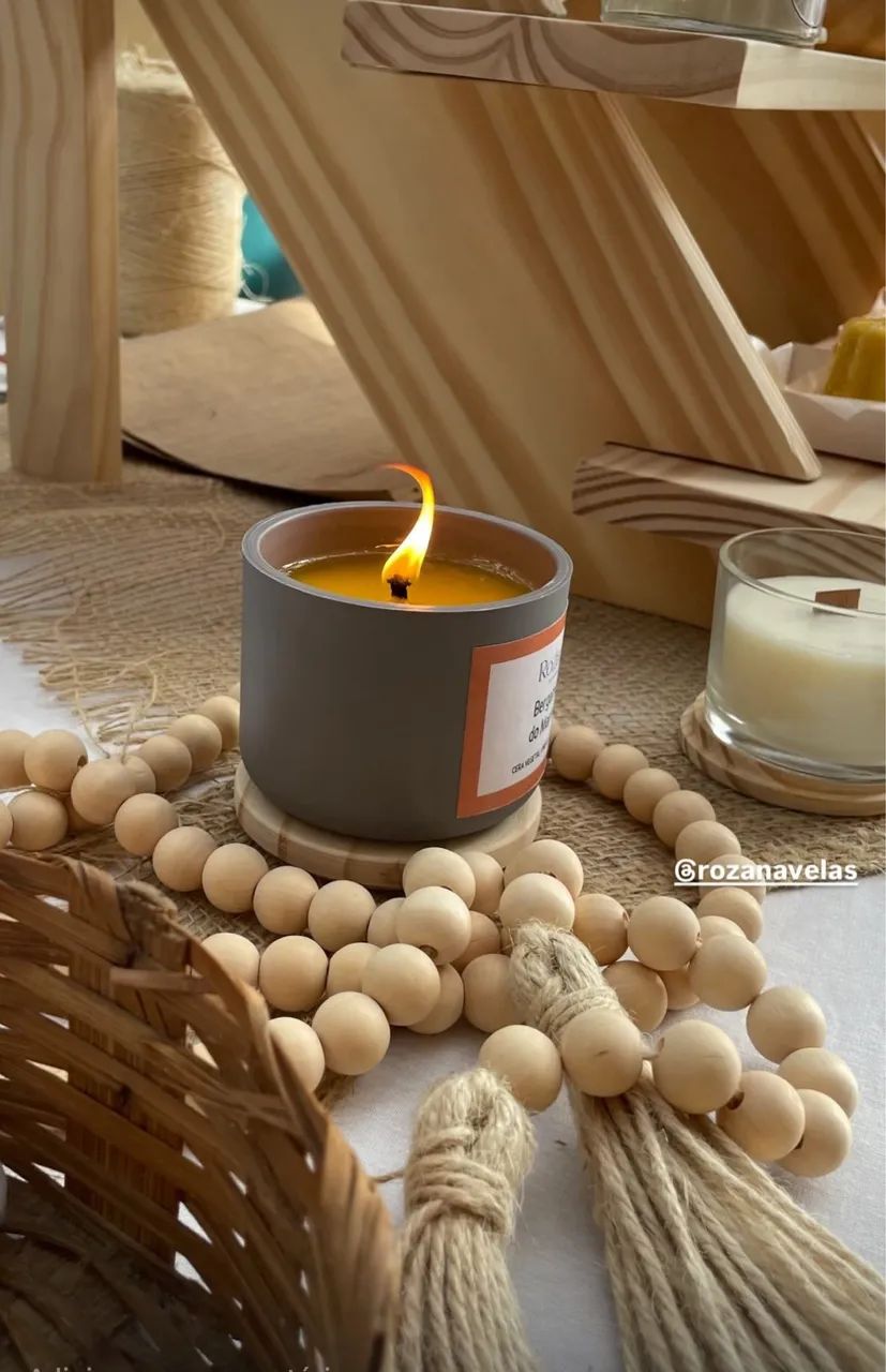 Recipientes sustentáveis para velas artesanais - Foto 4