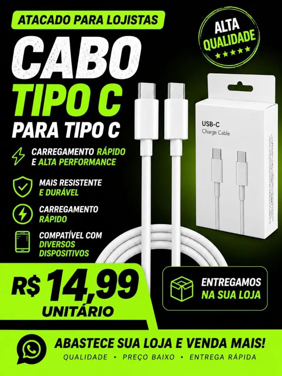 Cabo tipo C para Tipo C 