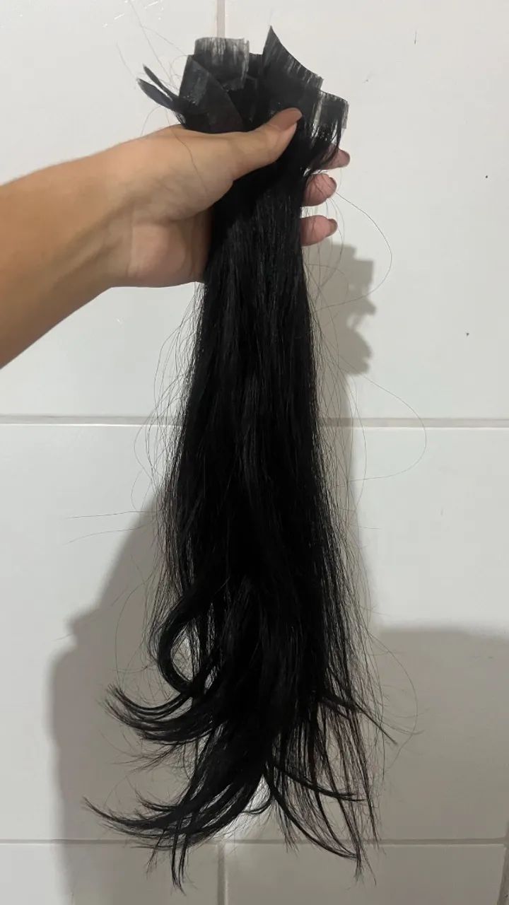 CABELO HUMANO BRASILEIRO LISO NATURAL - 44 CM | 62G