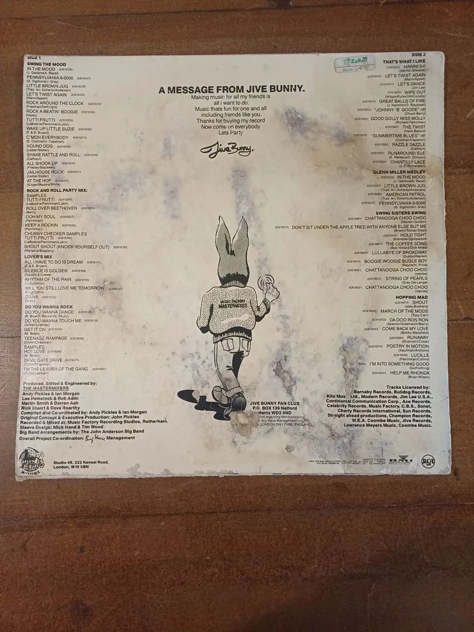 Vinil Jive Bunny - Foto 2