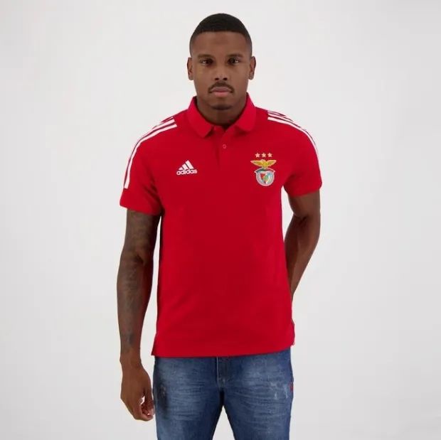 Camisa Polo Adidas Benfica - Foto 4