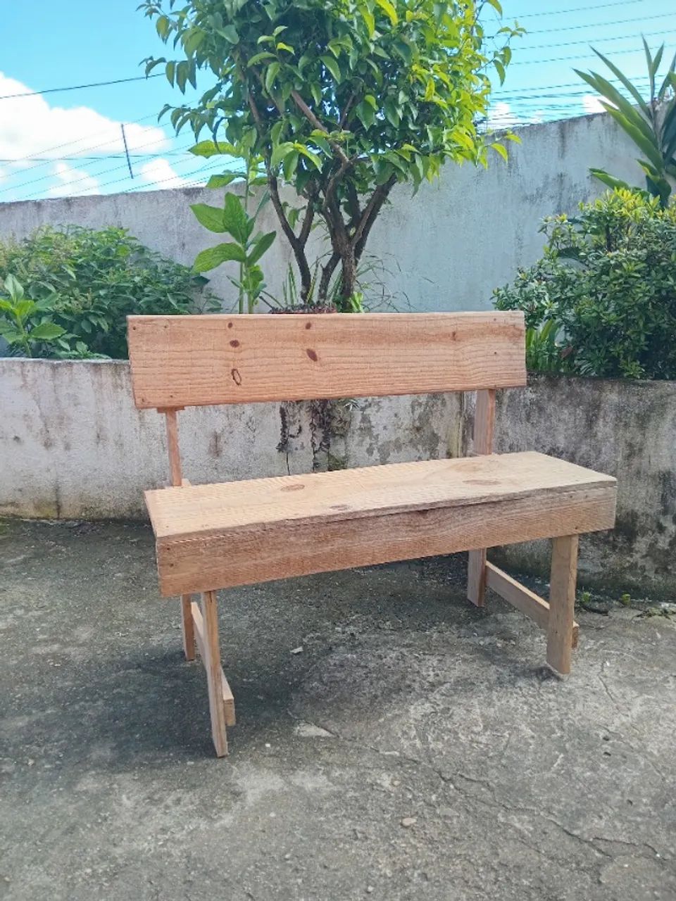 Banco Madeira Pinus 1metro R$ 40,00 Unidade
