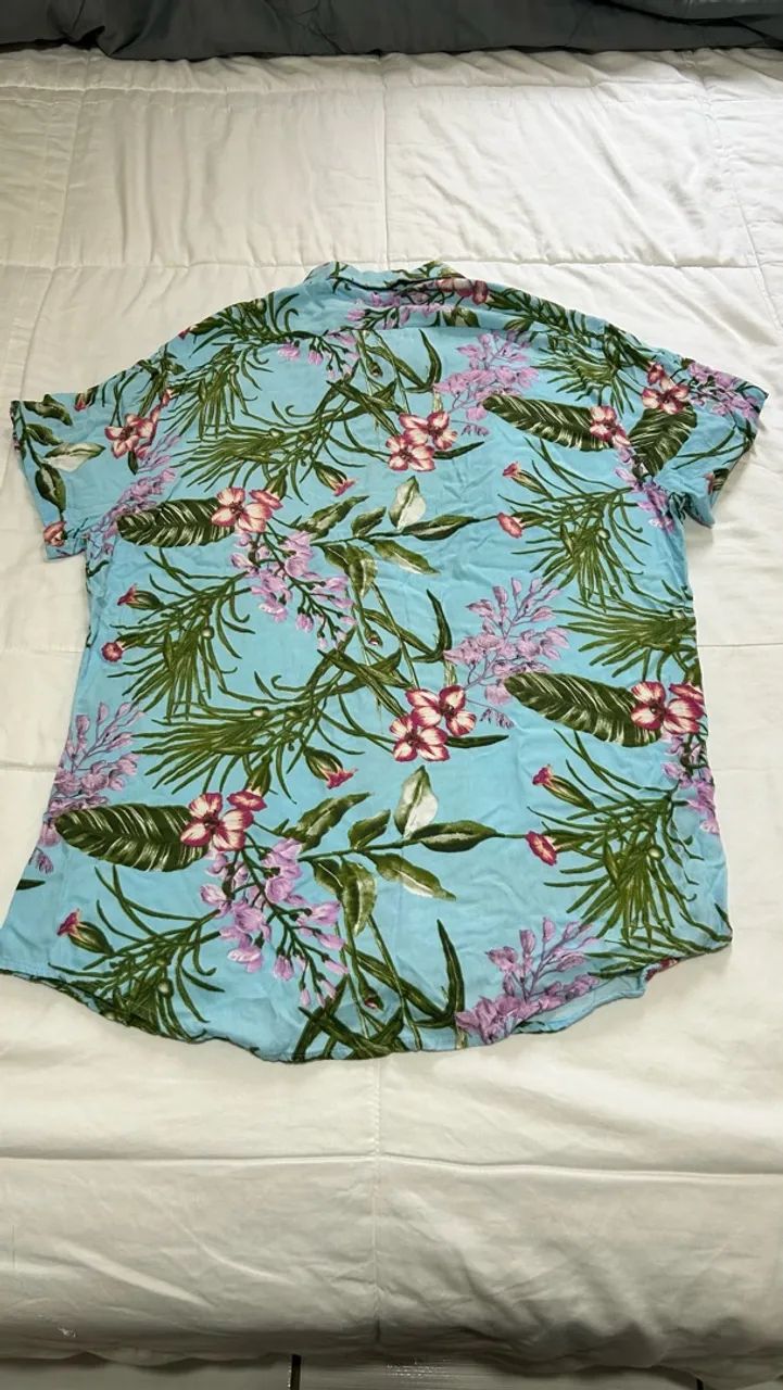 Camisa de botão Reserva floral - Foto 4