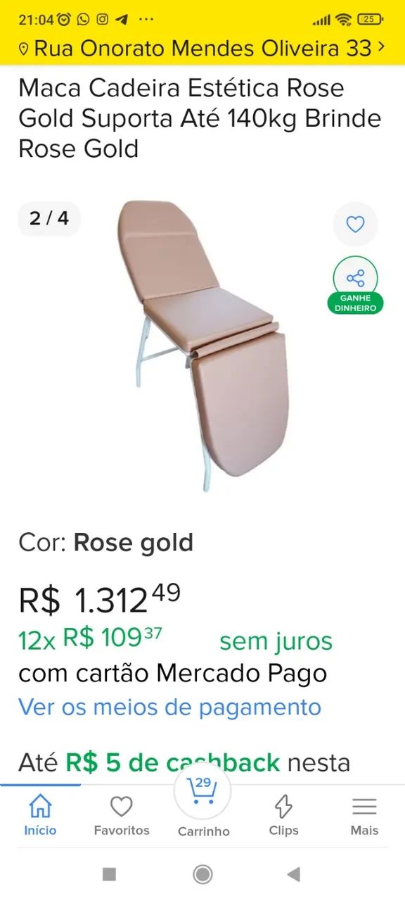Maca + banco para salão  - Foto 2