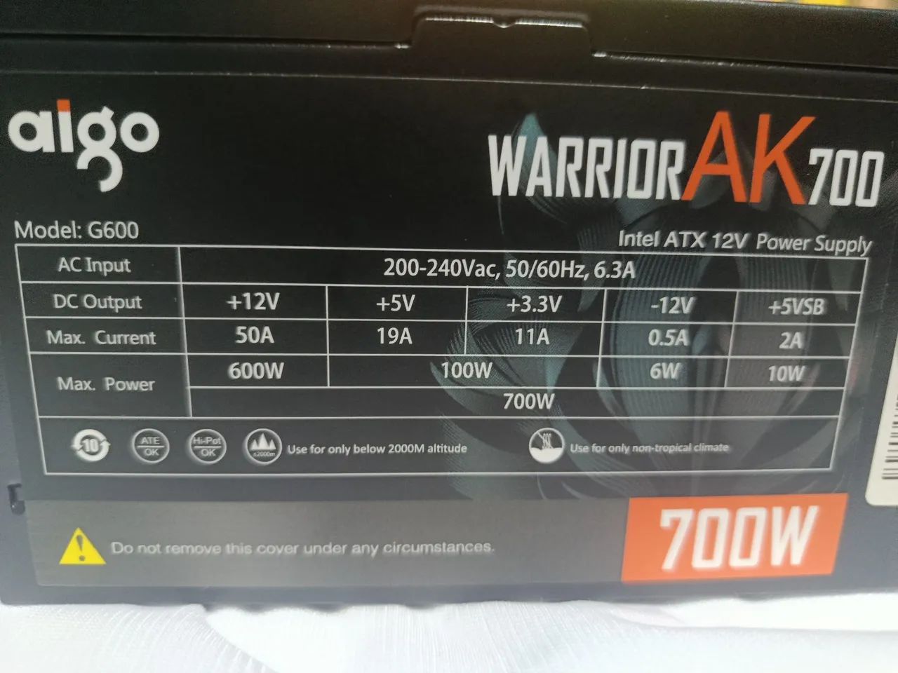 Fonte AK700 700w - Foto 2