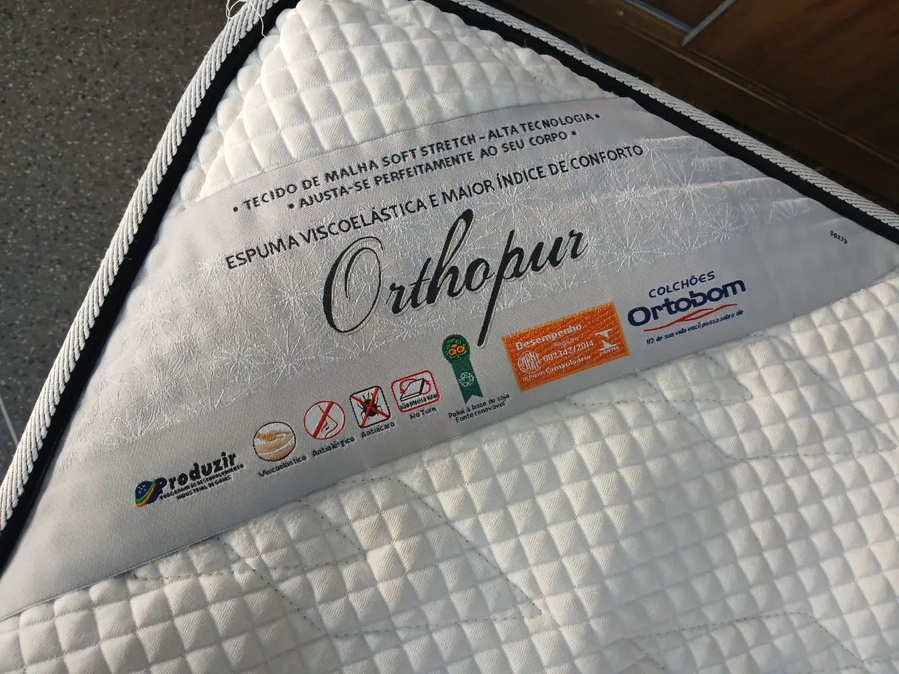 Cama box Queen size Colchão Ortobom molas ensacandas dividimos TB cartão  - Foto 3