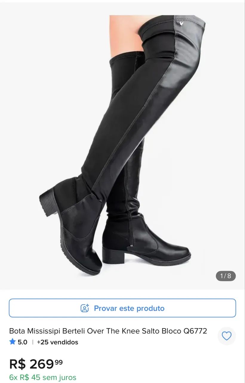 Bota cano alto 35