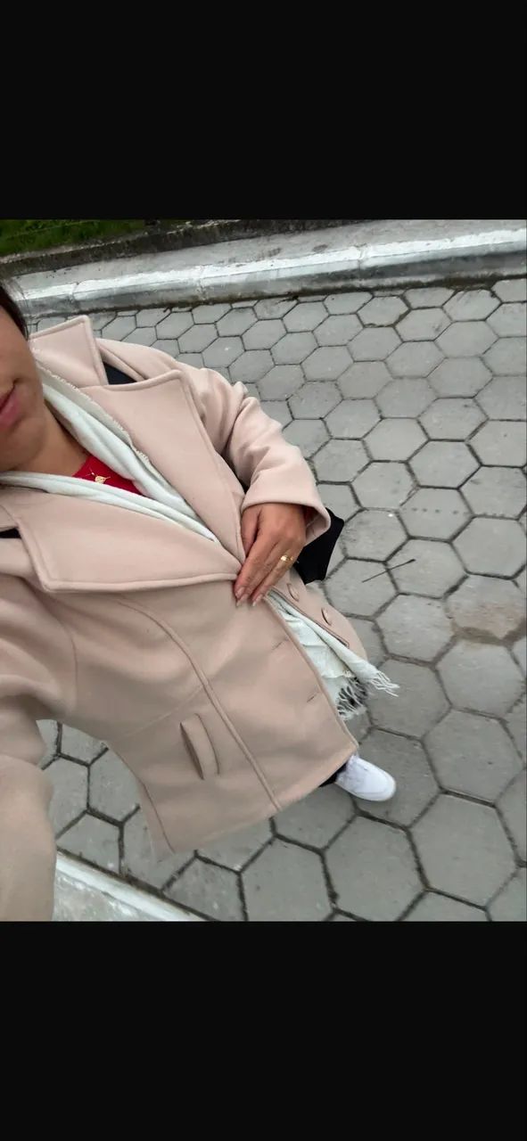Sobretudo lã batida  - Foto 2