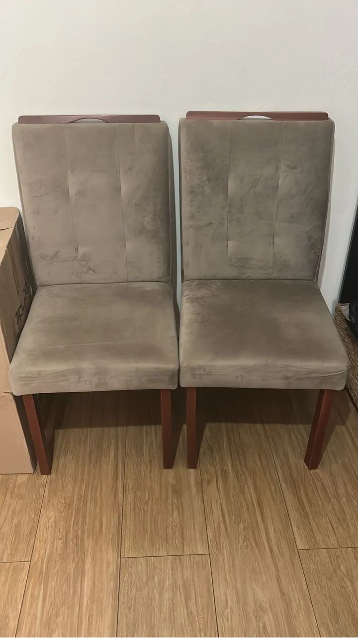 Duas cadeiras de luxo alta qualidade aveludada - Foto 4