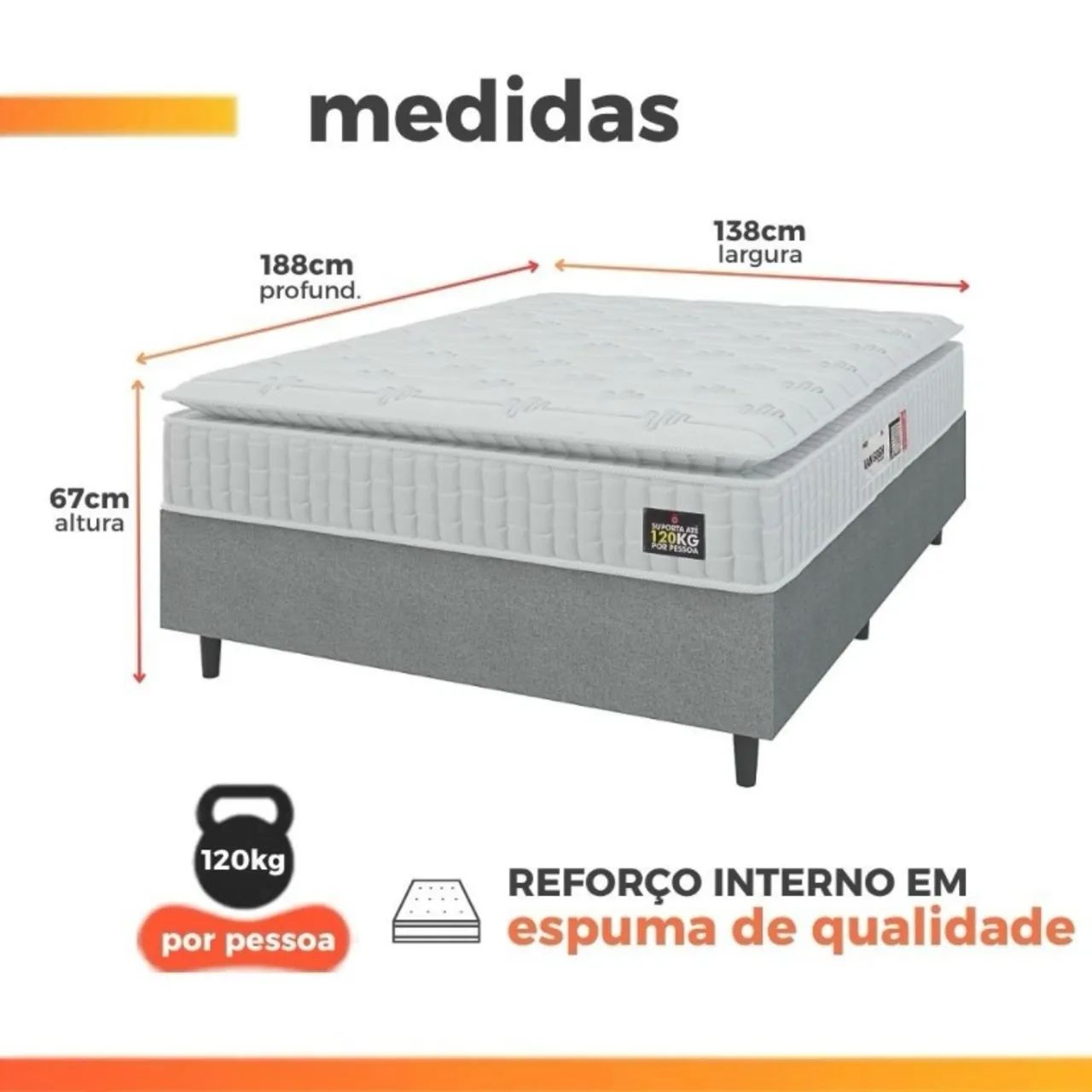 CAMA BOX CASAL - Foto 4