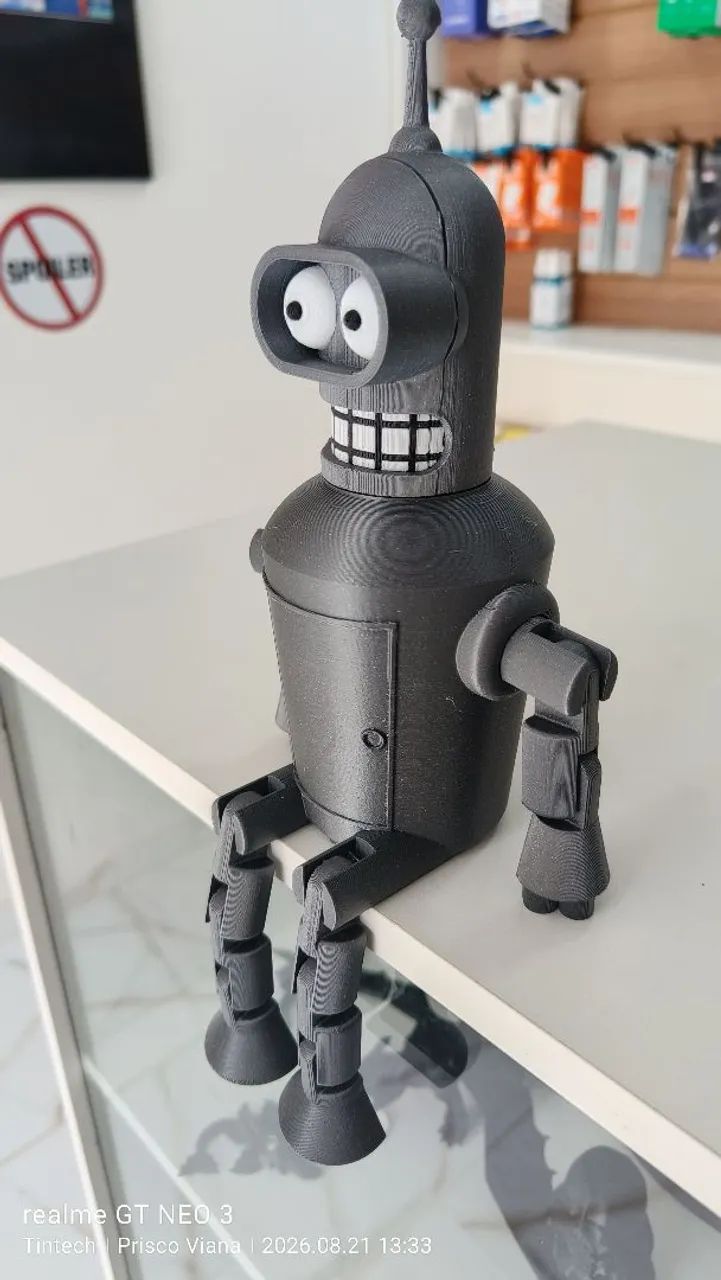 Bender Futurama 20cm - Boneco 3D Colecionável - Foto 2