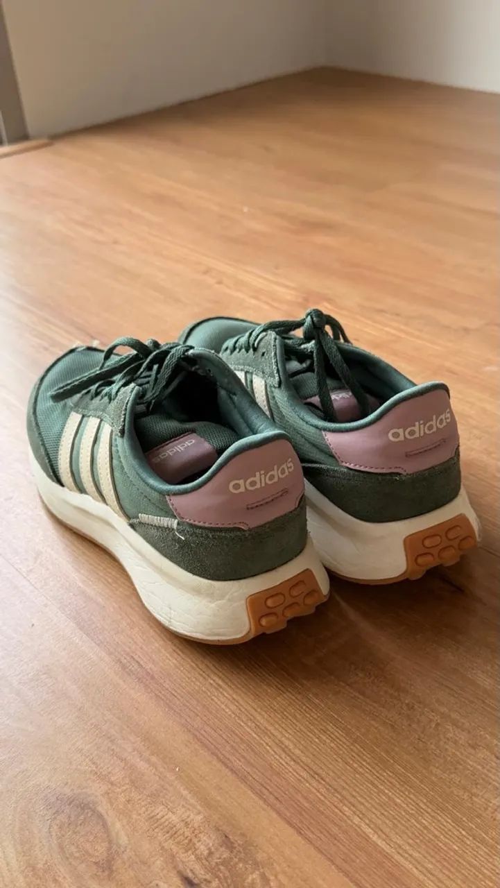 Tênis Adidas Original Verde e Branco  - Foto 2