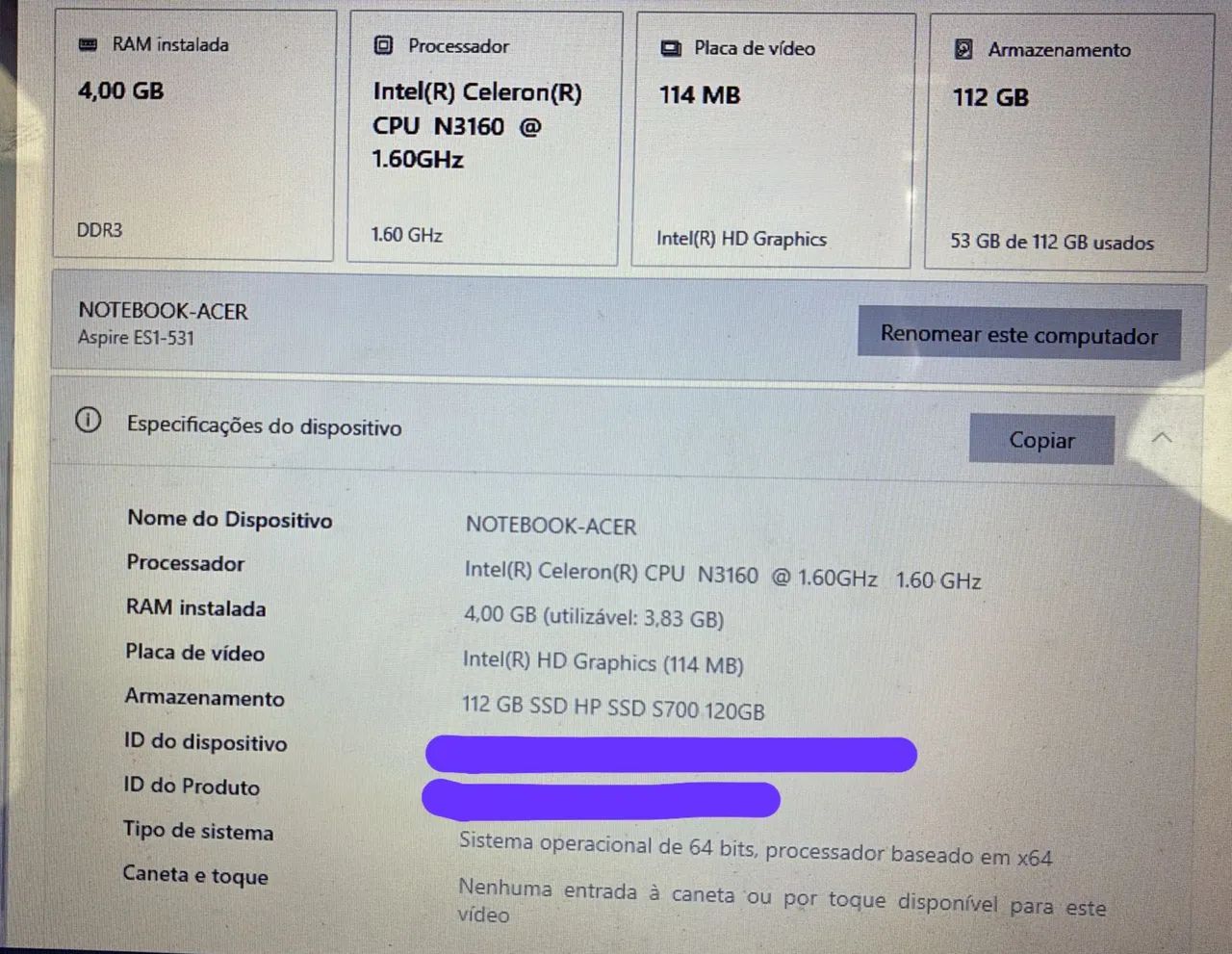 Notebook Acer  - Foto 3